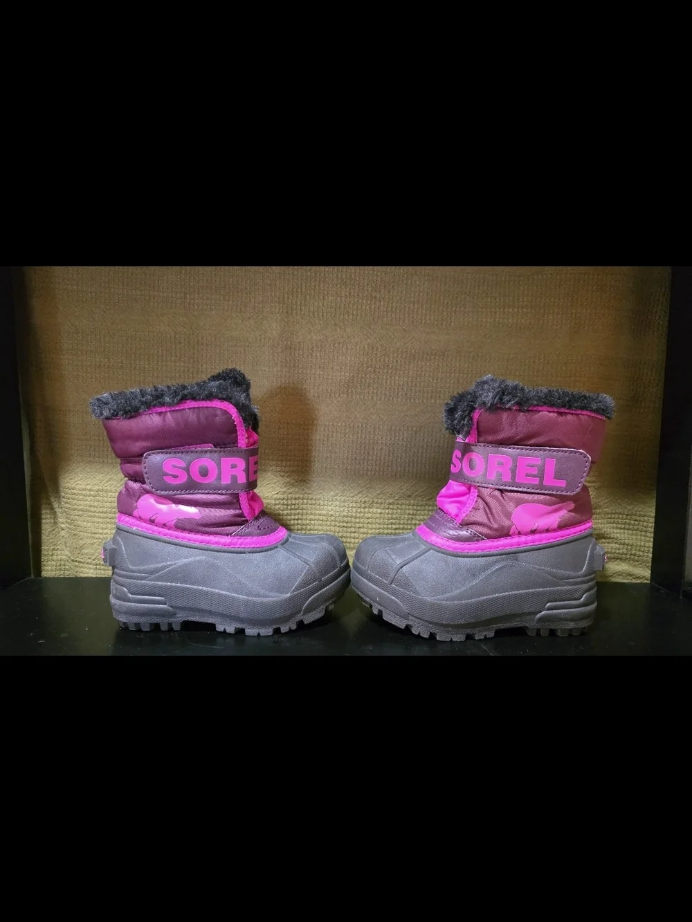Sorel Kids Waterproof Winter Boots - Pink and Gray